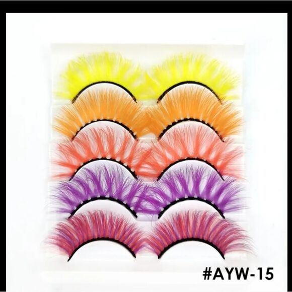 NWOT Set of 5 Warm Color Lashes - Picture 1 of 2